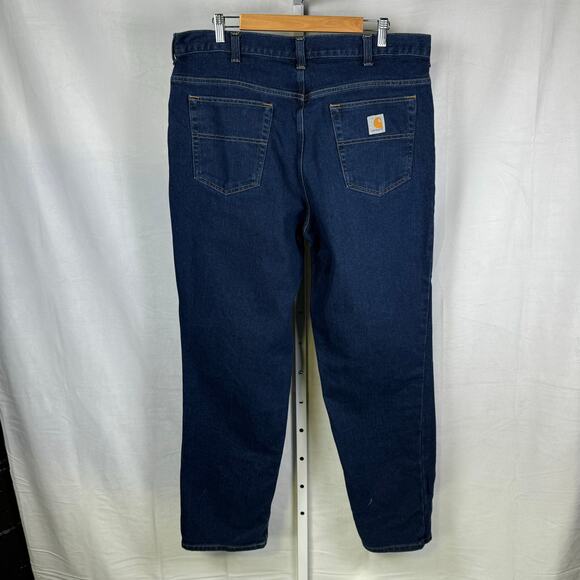 Carhartt Modern Fit Stretch Denim Jeans Blue Men's Size 38/32 - Picture 2 of 8